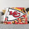 Kansas City Chiefs Blankets - Fleece Blanket for Couch - Cozy (Multiple Sizes) kansas city chiefs blankets fleece blanket for couch cozy multiple sizes ver 84