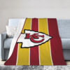 Kansas City Chiefs Blankets - Fleece Blanket for Sofa - Cozy (Multiple Sizes) kansas city chiefs blankets fleece blanket for sofa cozy multiple sizes ver 8