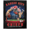 Kansas City Chiefs Blankets - Fleece Blanket for Sofa - Soft (Queen Size) kansas city chiefs blankets fleece blanket for sofa soft queen size ver 102