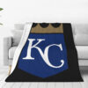 Kansas City Royals Blanket - Fleece Blanket for Bed - Cozy (Queen Size) kansas city royals blanket fleece blanket for bed cozy queen size ver 58