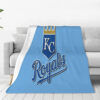 Kansas City Royals Blanket - Sherpa Blanket for Couch - Lightweight (Queen Size) kansas city royals blanket sherpa blanket for couch lightweight queen size ver 24