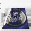 Kansas City Royals Blanket - Sherpa Blanket for Sofa - Cozy kansas city royals blanket sherpa blanket for sofa cozy ver 51