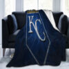Kansas City Royals Blankets - Fleece Blanket for Bed - Cozy (Queen Size) kansas city royals blankets fleece blanket for bed cozy queen size ver 76
