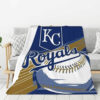 Kansas City Royals Blankets - Fleece Blanket for Couch - Warm (Throw Size) kansas city royals blankets fleece blanket for couch warm throw size ver 61