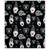 Las Vegas Raiders Blankets - Fleece Blanket for Gift - Soft las vegas raiders blankets fleece blanket for gift soft ver 16