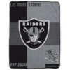 Las Vegas Raiders Blankets - Sherpa Blanket for Sofa - Lightweight (Throw Size) las vegas raiders blankets sherpa blanket for sofa lightweight throw size ver 65