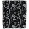Las Vegas Raiders Blankets - Sherpa Blanket for Sofa - Warm las vegas raiders blankets sherpa blanket for sofa warm ver 29