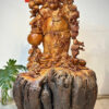 Laughing Buddha with Five Children Statue – 3.3 ft Huong Stone Wood laughing-buddha-with-five-children-statue-3-3-ft-huong-stone-wood