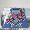Los Angeles Angels Blanket - Sherpa Blanket for Bed - Warm los angeles angels blanket sherpa blanket for bed warm ver 9