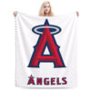 Los Angeles Angels Blankets - Sherpa Blanket for Sofa - Warm (Throw Size) los angeles angels blankets sherpa blanket for sofa warm throw size ver 34