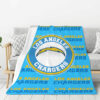 Los Angeles Chargers Blanket - Fleece Blanket for Gift - Lightweight (Throw Size) los angeles chargers blanket fleece blanket for gift lightweight throw size ver 39