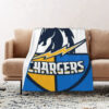 Los Angeles Chargers Blanket - Sherpa Blanket for Gift - Lightweight (Multiple Sizes) los angeles chargers blanket sherpa blanket for gift lightweight multiple sizes ver 64