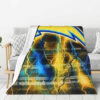 Los Angeles Chargers Blankets - Fleece Blanket for Bed - Cozy los angeles chargers blankets fleece blanket for bed cozy ver 5