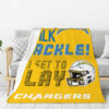 Los Angeles Chargers Blankets - Sherpa Blanket for Gift - Cozy (Multiple Sizes) los angeles chargers blankets sherpa blanket for gift cozy multiple sizes ver 9