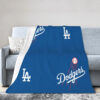 Los Angeles Dodgers Blanket - Fleece Blanket for Bed - Lightweight (Throw Size) los angeles dodgers blanket fleece blanket for bed lightweight throw size ver 23