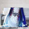 Los Angeles Dodgers Blanket - Fleece Blanket for Sofa - Warm (Queen Size) los angeles dodgers blanket fleece blanket for sofa warm queen size ver 49