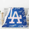 Los Angeles Dodgers Blanket - Sherpa Blanket for Gift - Cozy (Queen Size) los angeles dodgers blanket sherpa blanket for gift cozy queen size ver 39