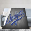 Los Angeles Dodgers Blanket - Sherpa Blanket for Sofa - Warm (Throw Size) los angeles dodgers blanket sherpa blanket for sofa warm throw size ver 43