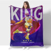 Los Angeles Lakers Blanket - Fleece Blanket for Couch - Soft (Throw Size) los angeles lakers blanket fleece blanket for couch soft throw size ver 20