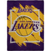 Los Angeles Lakers Blanket - Sherpa Blanket for Sofa - Soft (Throw Size) los angeles lakers blanket sherpa blanket for sofa soft throw size ver 63