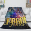 Los Angeles Lakers Blanket - Sherpa Blanket for Sofa - Warm (Multiple Sizes) los angeles lakers blanket sherpa blanket for sofa warm multiple sizes ver 47