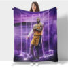 Los Angeles Lakers Blankets - Fleece Blanket for Couch - Cozy (Throw Size) los angeles lakers blankets fleece blanket for couch cozy throw size ver 36