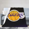Los Angeles Lakers Blankets - Fleece Blanket for Sofa - Soft (Throw Size) los angeles lakers blankets fleece blanket for sofa soft throw size ver 17