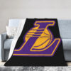 Los Angeles Lakers Blankets - Fleece Blanket for Sofa - Soft (Throw Size) los angeles lakers blankets fleece blanket for sofa soft throw size ver 55