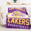 Los Angeles Lakers Blankets - Sherpa Blanket for Sofa - Warm (Queen Size) los angeles lakers blankets sherpa blanket for sofa warm queen size ver 5