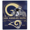 Los Angeles Rams Blanket - Sherpa Blanket for Couch - Warm (Throw Size) los angeles rams blanket sherpa blanket for couch warm throw size ver 23