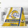 Los Angeles Rams Blankets - Sherpa Blanket for Bed - Cozy (Throw Size) los angeles rams blankets sherpa blanket for bed cozy throw size ver 60