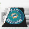 Miami Dolphins Blanket - Fleece Blanket for Bed - Lightweight (Queen Size) miami dolphins blanket fleece blanket for bed lightweight queen size ver 49