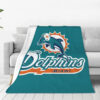 Miami Dolphins Blanket - Fleece Blanket for Couch - Cozy miami dolphins blanket fleece blanket for couch cozy ver 98