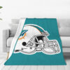 Miami Dolphins Blanket - Fleece Blanket for Couch - Soft (Multiple Sizes) miami dolphins blanket fleece blanket for couch soft multiple sizes ver 47