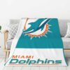 Miami Dolphins Blanket - Fleece Blanket for Gift - Soft (Multiple Sizes) miami dolphins blanket fleece blanket for gift soft multiple sizes ver 76