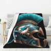 Miami Dolphins Blanket - Fleece Blanket for Sofa - Cozy (Multiple Sizes) miami dolphins blanket fleece blanket for sofa cozy multiple sizes ver 100