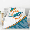 Miami Dolphins Blanket - Fleece Blanket for Sofa - Cozy (Throw Size) miami dolphins blanket fleece blanket for sofa cozy throw size ver 15