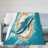 Miami Dolphins Blanket - Sherpa Blanket for Bed - Cozy miami dolphins blanket sherpa blanket for bed cozy ver 59