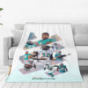 Miami Dolphins Blanket - Sherpa Blanket for Bed - Soft (Throw Size) miami dolphins blanket sherpa blanket for bed soft throw size ver 106