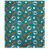 Miami Dolphins Blanket - Sherpa Blanket for Couch - Cozy miami dolphins blanket sherpa blanket for couch cozy ver 122