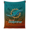 Miami Dolphins Blanket - Sherpa Blanket for Gift - Cozy (Queen Size) miami dolphins blanket sherpa blanket for gift cozy queen size ver 91