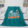 Miami Dolphins Blanket - Sherpa Blanket for Gift - Lightweight miami dolphins blanket sherpa blanket for gift lightweight ver 90