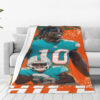 Miami Dolphins Blanket - Sherpa Blanket for Gift - Soft (Throw Size) miami dolphins blanket sherpa blanket for gift soft throw size ver 110
