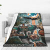 Miami Dolphins Blanket - Sherpa Blanket for Sofa - Cozy (Throw Size) miami dolphins blanket sherpa blanket for sofa cozy throw size ver 107
