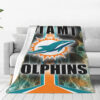 Miami Dolphins Blanket - Sherpa Blanket for Sofa - Cozy miami dolphins blanket sherpa blanket for sofa cozy ver 53