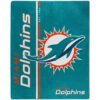 Miami Dolphins Blanket - Sherpa Blanket for Sofa - Lightweight (Multiple Sizes) miami dolphins blanket sherpa blanket for sofa lightweight multiple sizes ver 11