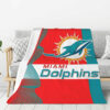 Miami Dolphins Blanket - Sherpa Blanket for Sofa - Soft miami dolphins blanket sherpa blanket for sofa soft ver 101