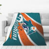 Miami Dolphins Blankets - Fleece Blanket for Bed - Lightweight miami dolphins blankets fleece blanket for bed lightweight ver 48