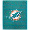 Miami Dolphins Blankets - Fleece Blanket for Bed - Soft (Queen Size) miami dolphins blankets fleece blanket for bed soft queen size ver 43