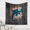 Miami Dolphins Blankets - Fleece Blanket for Couch - Warm (Queen Size) miami dolphins blankets fleece blanket for couch warm queen size ver 111